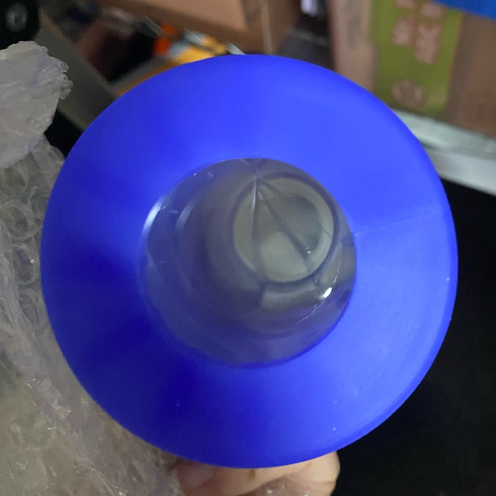 Victoria's Secret Pink Glass Water Bottle Blue - Picture 7 of 9
